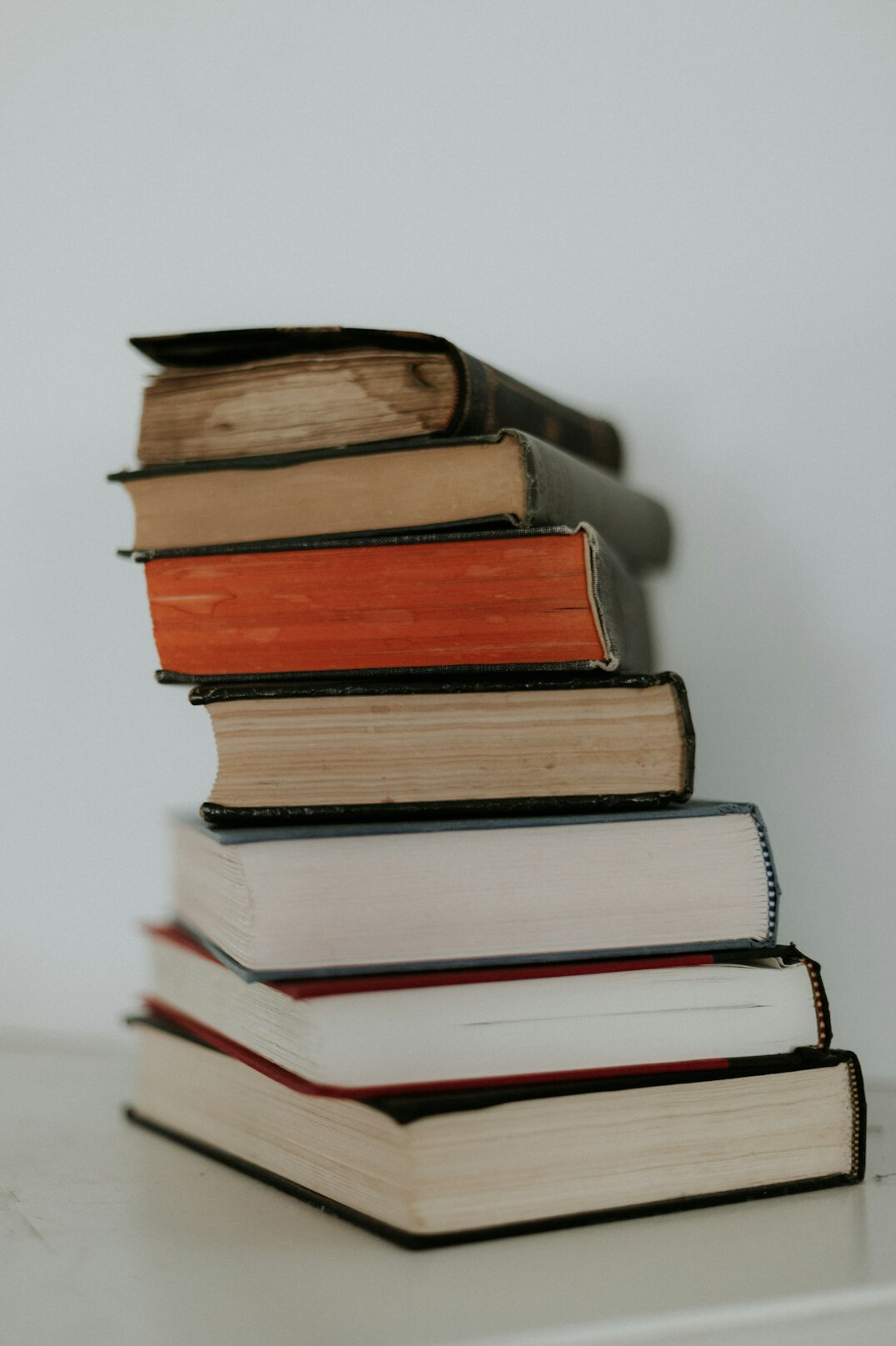 stack of thriller books