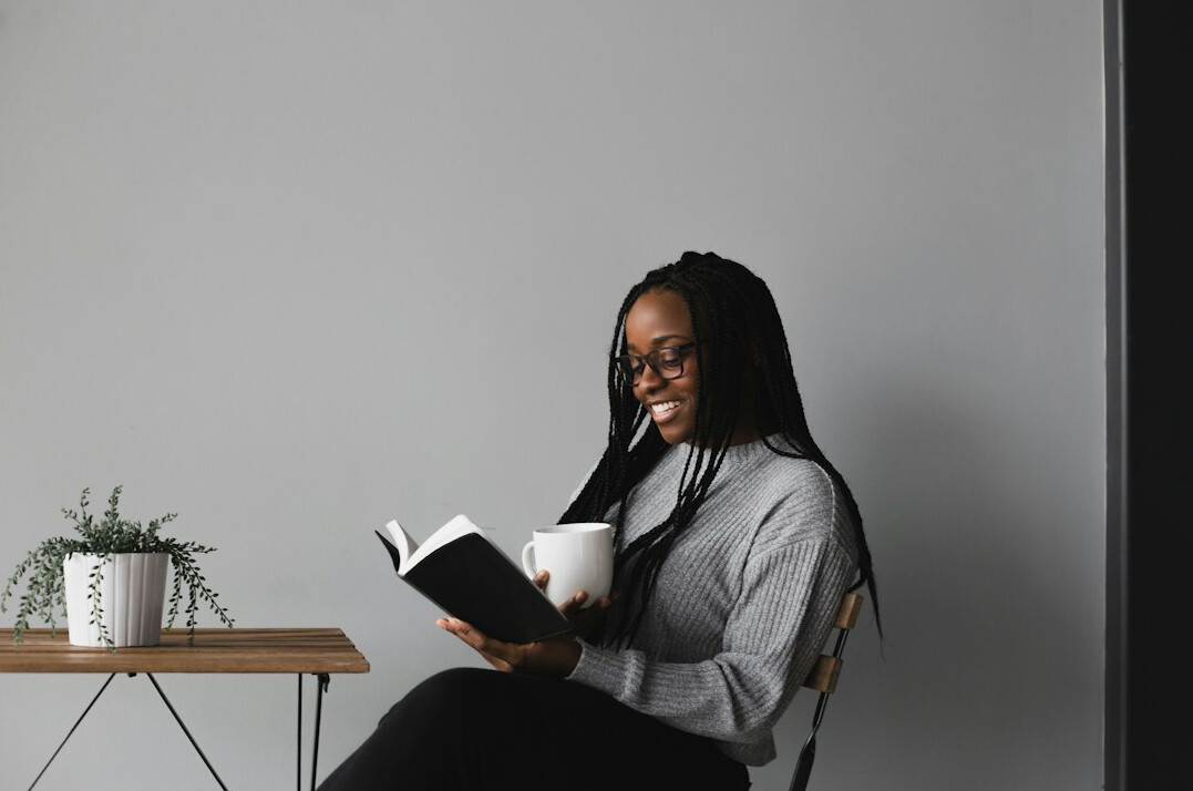 writer reading book