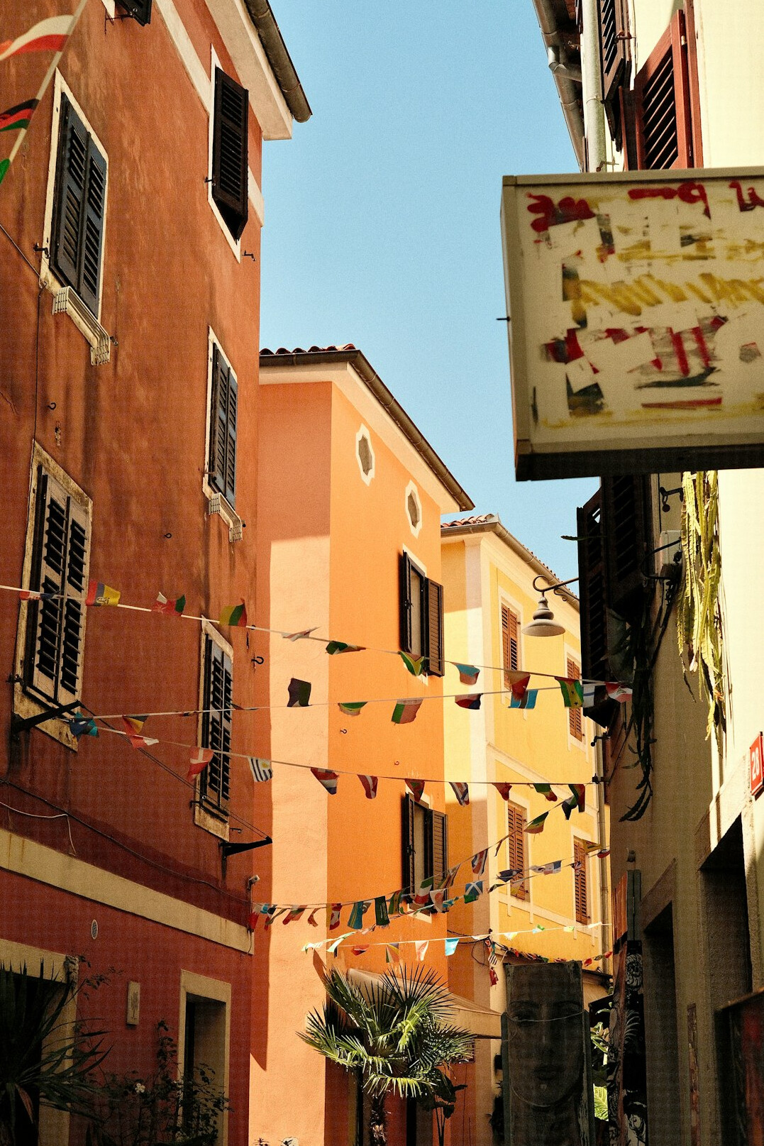 coastal town street view