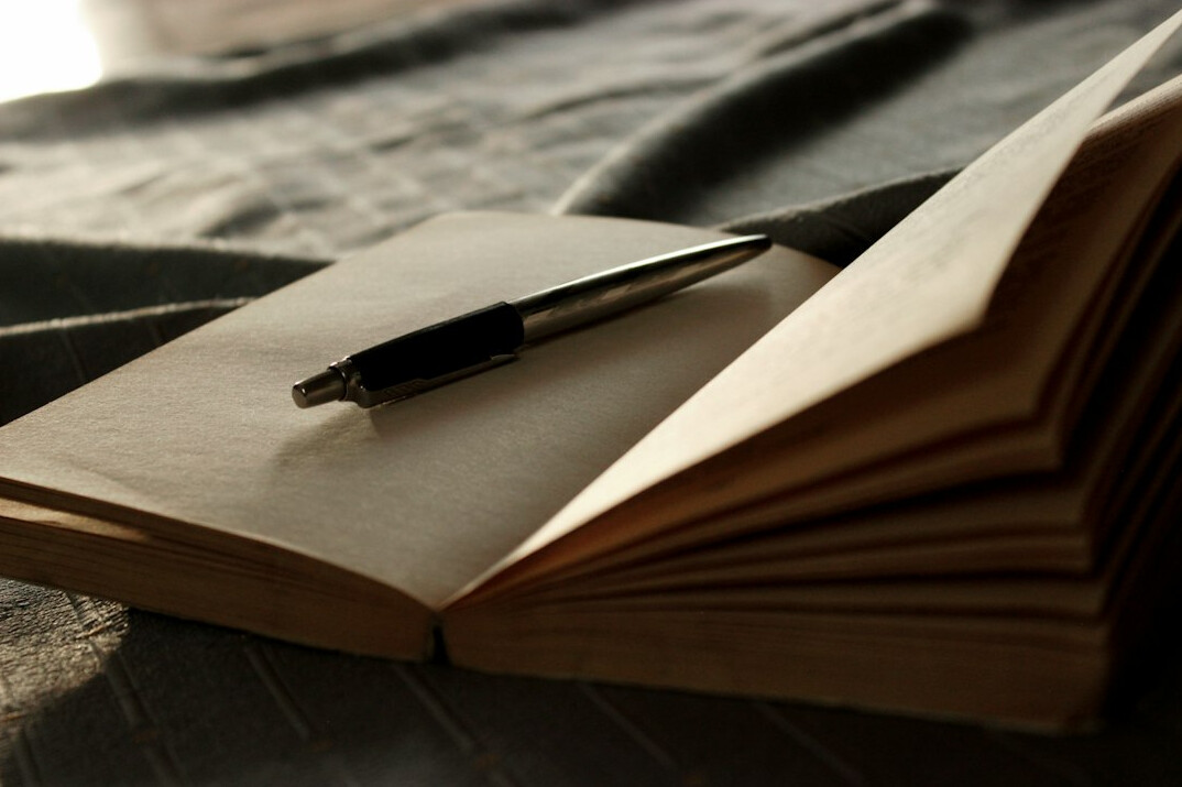author editing manuscript